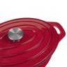 Panela Oval de Ferro Fundido Esmaltada - Stex Cookware - 4,0 litros - Vermelha - Masterchef - 2