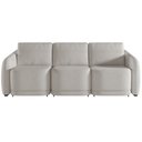 Ver imagem 3 de Sofá Cama para Sala de Estar 3 Lugares 276cm Montserrat K01 Bouclê Creme - Lyam Decor