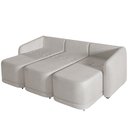 Ver imagem 6 de Sofá Cama para Sala de Estar 3 Lugares 276cm Montserrat K01 Bouclê Creme - Lyam Decor