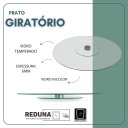 Ver imagem 5 de Centro Mesa Prato Giratório Vidro Temperado 70cm Resistente Incolor