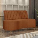 Ver imagem 1 de Sofá Living Decorativo 2 Lugares 1,35M Katara Terracota Bouclê G33 - Gran Belo