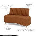 Ver imagem 3 de Sofá Living Decorativo 2 Lugares 1,35M Katara Terracota Bouclê G33 - Gran Belo