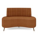 Ver imagem 2 de Sofá Living Decorativo 2 Lugares 1,35M Katara Terracota Bouclê G33 - Gran Belo