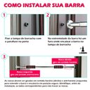 Ver imagem 5 de Barra Fixa Porta para Exercício Flexão Crossfit Treino Musculação Ajustável Porta 62 a 92 cm Lorben