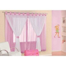 Cortina Juvenil 2,00 x 1,70 Para Quarto Infantil Em Tecido Voal - 1 Cortina Juvenil 2,00 x 1,70 Para Quarto Infantil Em Tecido Voal - 1