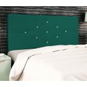 Ver imagem 3 de Cabeceira Estofada Box Solteiro Encosto para Cama T Cross 94x126 Azul Tiffany