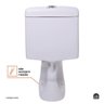 Vaso Sanitário Monobloco Caixa Acoplada Privada Taquaras Pingoo.casa - Branco - 5