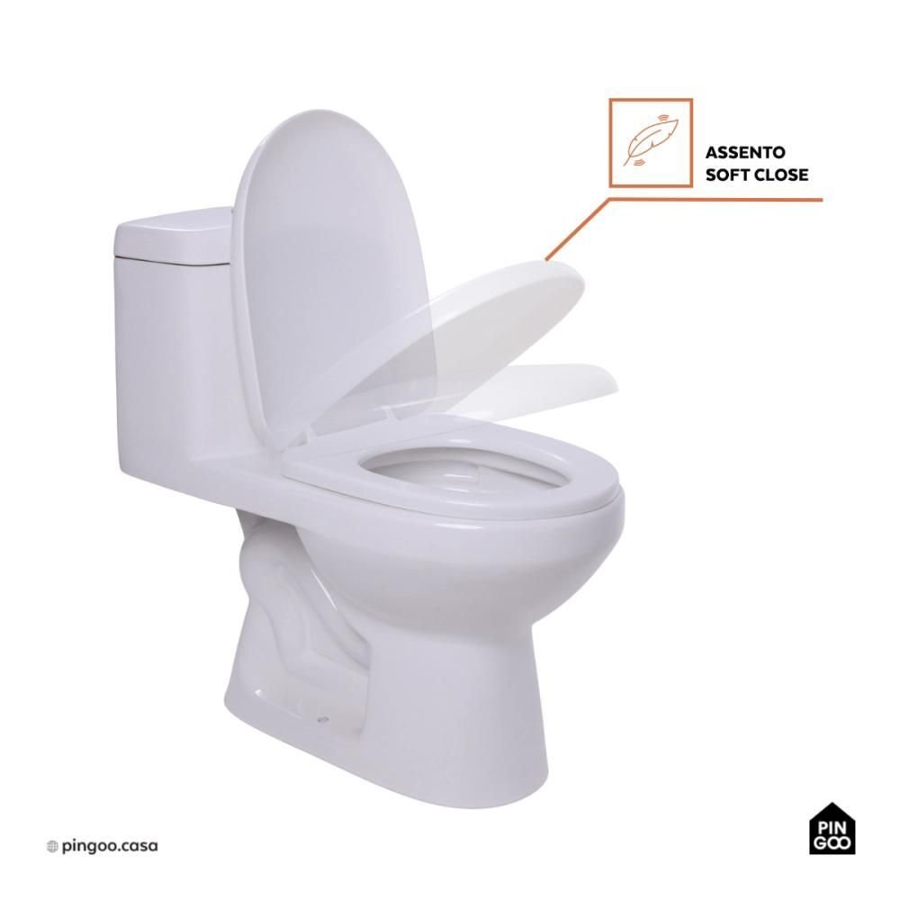 Vaso Sanitário Monobloco Caixa Acoplada Privada Taquaras Pingoo.casa - Branco - 8