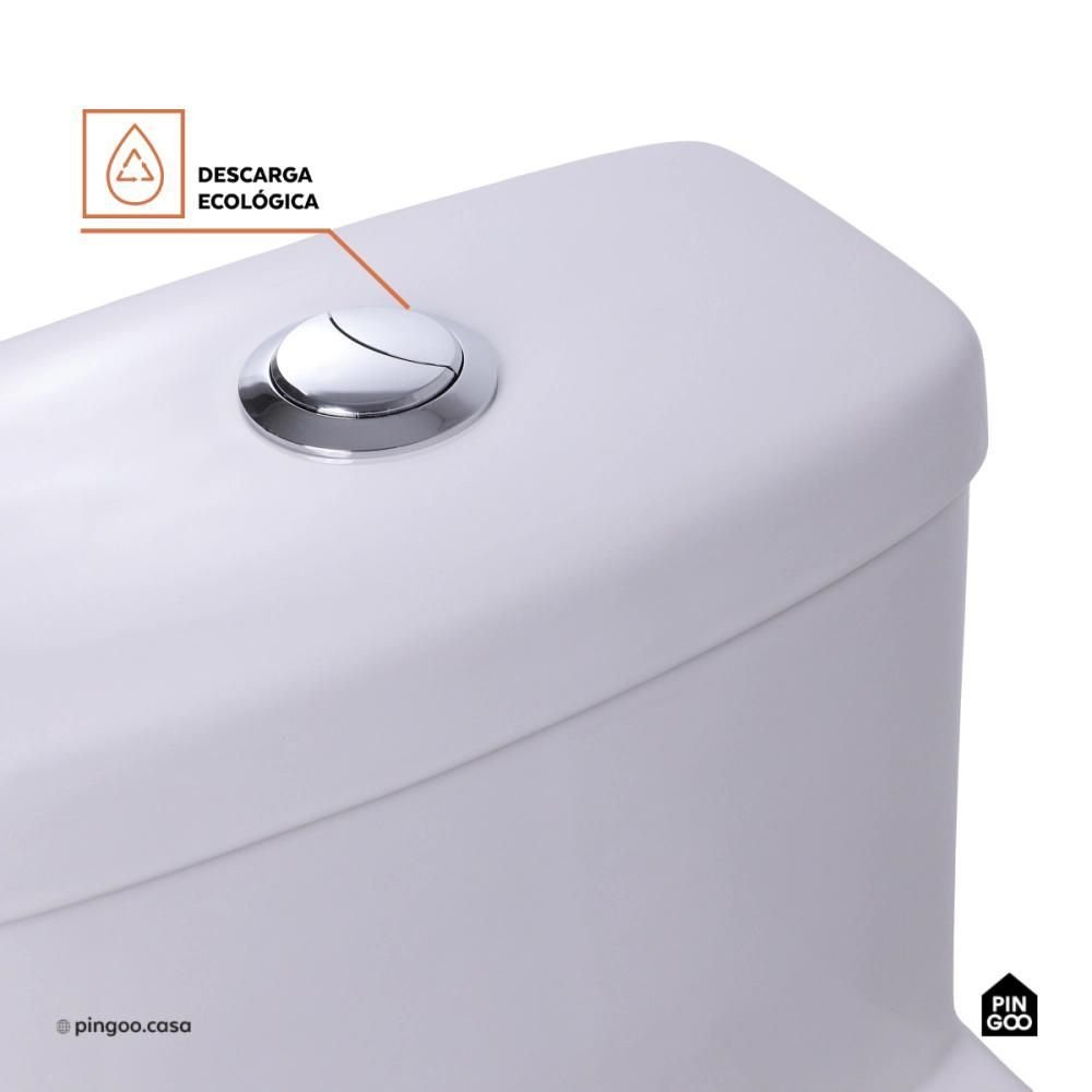 Vaso Sanitário Monobloco Caixa Acoplada Privada Taquaras Pingoo.casa - Branco - 3