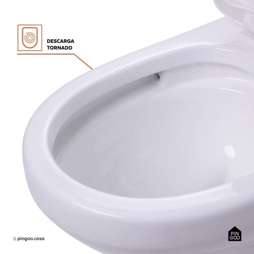 Vaso Sanitário Monobloco Caixa Acoplada Privada Taquaras Pingoo.casa - Branco - 4