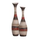 Ver imagem 2 de Dupla Vaso Decorativo de Mesa Vermelho e Marrom Vanguard Terracota