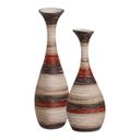 Ver imagem 3 de Dupla Vaso Decorativo de Mesa Vermelho e Marrom Vanguard Terracota