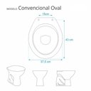 Ver imagem 3 de Assento Sanitário Astra Soft Close Convencional Bege Tov/sc