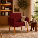 Ver imagem 1 de Poltrona Nina Decorativa para Sala Recepção Manicure Consultório Suede