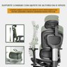 Cadeira de Escritório Ergonômica Bt07 Luvinco Malha Respirável C/ Suporte Lombar Adaptável até 200kg - 5