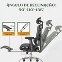 Ver mais imagens de Cadeira de Escritório Ergonômica Bt07 Luvinco Malha Respirável C/ Suporte Lombar Adaptável até 200kg