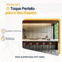 Ver imagem 3 de Kit 5 Bancos Quadrado Junco Argila para Bancada Alta Cozinha Área Gourmet Bistrô Piscina Bar