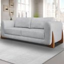 Ver imagem 2 de Sofa Jolie 3 Lugares 230cm Pes Boomerang Linho Boucle 3302 Ezz