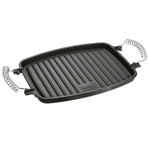 Chapa Grill Ferro Fundido com Alça Espiral - Panela Mineira