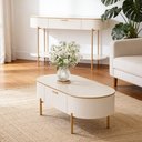 Ver imagem 4 de Aparador Beca e Mesa de Centro Giverny Orgânico Industrial D05 Off White - Lyam Decor