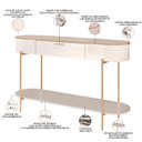 Ver imagem 6 de Aparador Beca e Mesa de Centro Giverny Orgânico Industrial D05 Off White - Lyam Decor