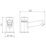 Torneira para Lavatório de Mesa Pressmatic Compact Docol - 4