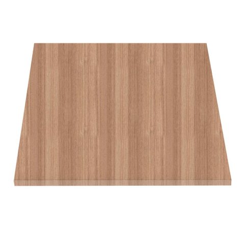 Tampo Quadrado 90 Cm (largura) P25 Pandin Mdp 2,50 Cm (altura) Cor Noce Naturalle
