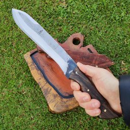 Faca Fighter Full Tang Facão 11" Forjado de Luta em Aço Carbono 5160 Artesanal - 2