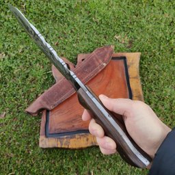 Faca Fighter Full Tang Facão 11" Forjado de Luta em Aço Carbono 5160 Artesanal - 4