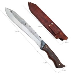 Faca Fighter Full Tang Facão 11" Forjado de Luta em Aço Carbono 5160 Artesanal - 5