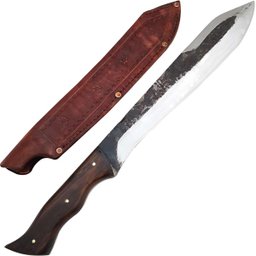 Faca Fighter Full Tang Facão 11" Forjado de Luta em Aço Carbono 5160 Artesanal - 7