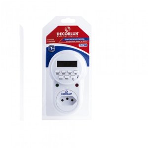 Timer Temporizador Digital 8 Programações Bivolt Decorlux