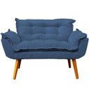 Ver imagem 3 de Kit Namoradeira Decorativa + 2 Poltronas para Sala Recepção Manicure Consultório Alice Suede