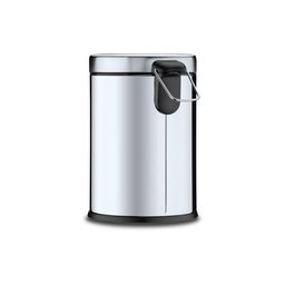 Lixeira Inox com Pedal e Balde 5 Litros Ø 20 x 30 cm Brinox - 12