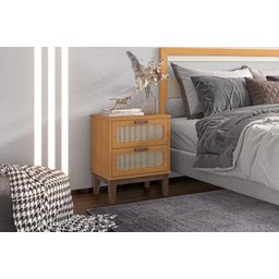 Mesa para Quarto Indiana Criado Santorini Nature 45cm - 2