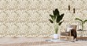 Ver imagem 3 de Papel De Parede Adesivo Pastilhas Cozinha Banheiro Lavável Bege Mesclado Autocolante 2,50x0,48mts