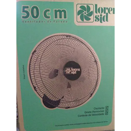 Ventilador de Parede Tufão Max 50cm Bivolt M2 Preto Loren Sid - 4 Ventilador de Parede Tufão Max 50cm Bivolt M2 Preto Loren Sid - 4