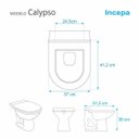 Ver imagem 2 de Assento Sanitário Calypso Biscuit (Bege Claro) para Vaso Incepa