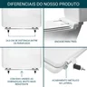 Assento Sanitário Laca Produza Calypso para louça Incepa Cinza Platina - 4