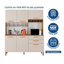 Ver imagem 6 de Armário de Cozinha 6 Portas 2 Gavetas 100% MDF Athenas Yescasa Branco/Cinamomo/Off White