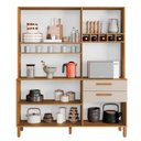 Ver imagem 2 de Armário de Cozinha 6 Portas 2 Gavetas 100% Mdf Athenas Espresso Móveis