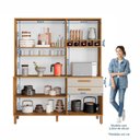 Ver imagem 5 de Armário de Cozinha 6 Portas 2 Gavetas 100% Mdf Athenas Espresso Móveis