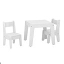 Ver imagem 3 de Jogo de Mesa e 2 Cadeiras Infantil Honduras Branco Brilho
