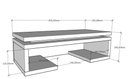 Ver imagem 2 de Rack Mini Aparador Branco Off White Moderno Cantinho Café Escritorio Simples Bancada Suspensa