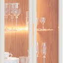 Ver imagem 7 de Cristaleira 2 Portas 1 Gaveta Guanabara 176x72 Cm Off White Freijo Colibri