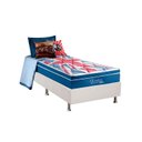 Ver imagem 1 de Cama Box Solteiro: Colchão Molas Anjos Superlastic London + Base CRC Courano White(88x188)