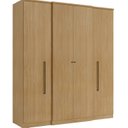 Ver imagem 2 de Guarda-Roupa 4 Portas 2 Gavetas 181cm Splendore Marrom Nogal