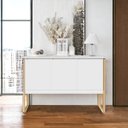 Ver imagem 1 de Buffet Classico com 3 Portas Veneza Branco Dourado