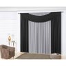 Cortina Ravenna Malha 2m Preto - 1