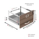 Ver imagem 7 de Arquivo de Madeira 4 Gavetas Of04gp25